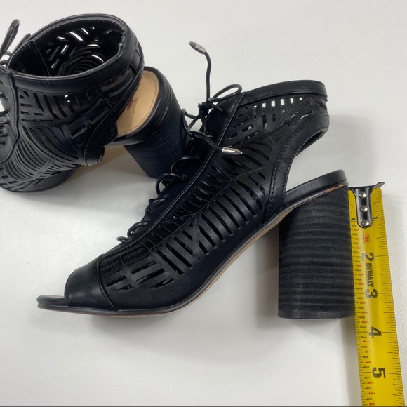 Sam edelman Rocco laser cut lace up block sandals - Picture 6 of 6